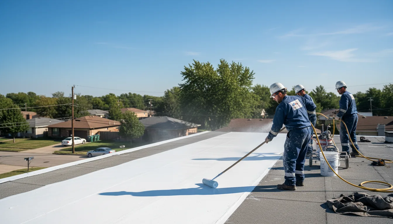 Commercial roof coating in Clarklake, MI near me
